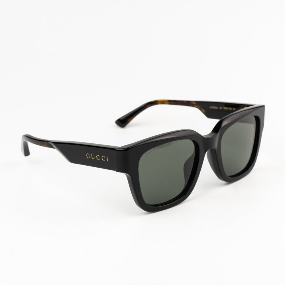NEW Gucci GG1670SK 001 Black Havana Grey Unisex Square Sunglasses GG 1670SK - Picture 4 of 10